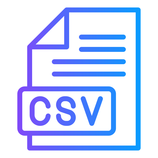 archivo csv icono gratis