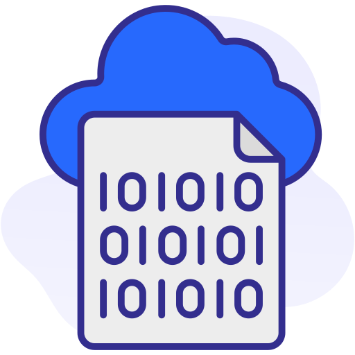 codificación en la nube icono gratis