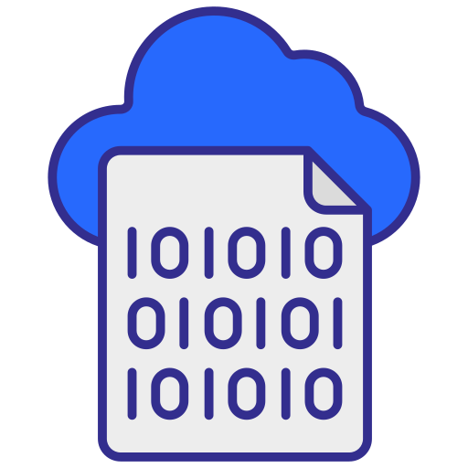 codificación en la nube icono gratis