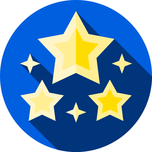 Stars Flat Circular Flat icon