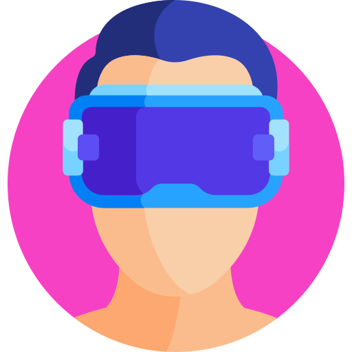 Virtual reality glasses free icon