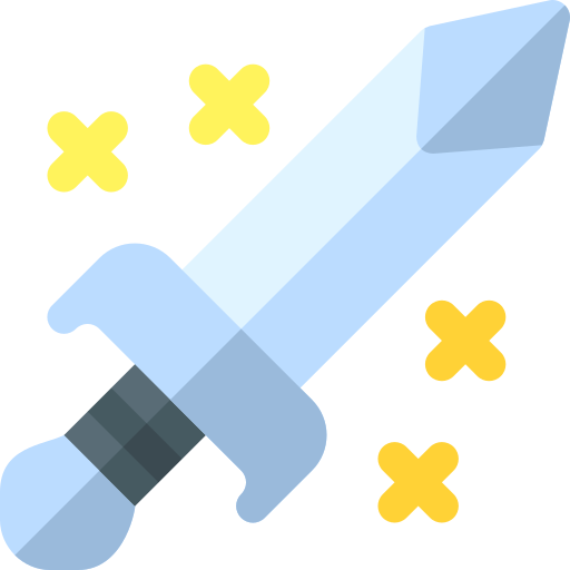 Sword Basic Rounded Flat icon