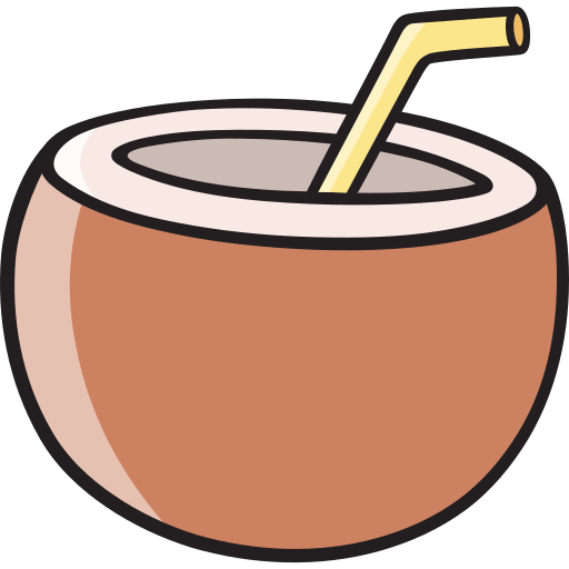 l'eau de noix de coco Icône gratuit