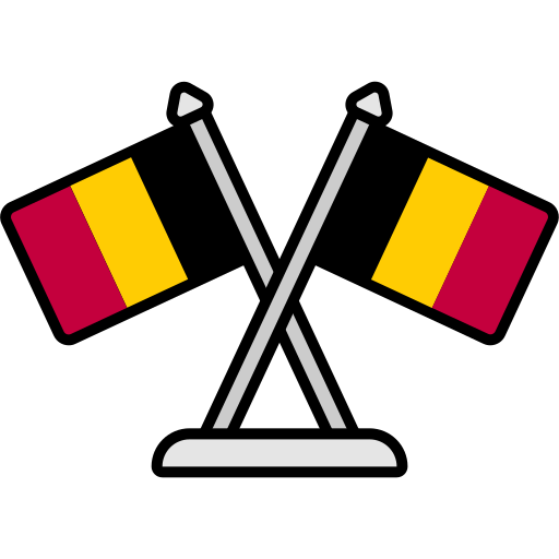 bandera de belgica icono gratis