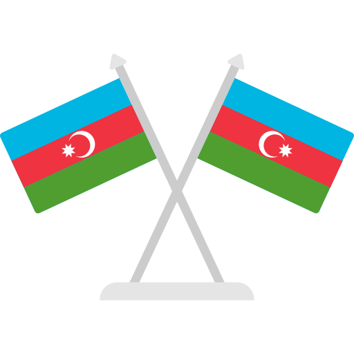 bandera de azerbaiyán icono gratis