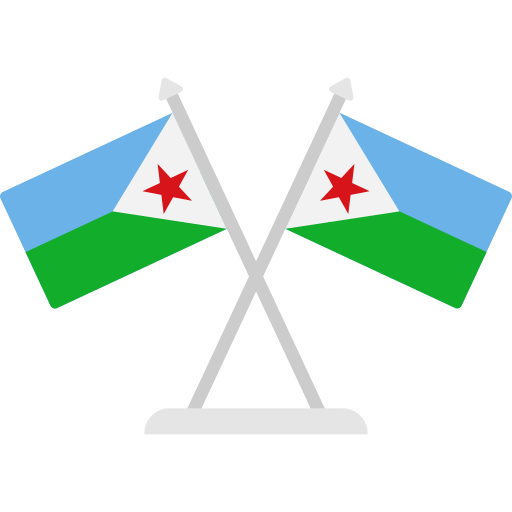 bandera de yibuti icono gratis