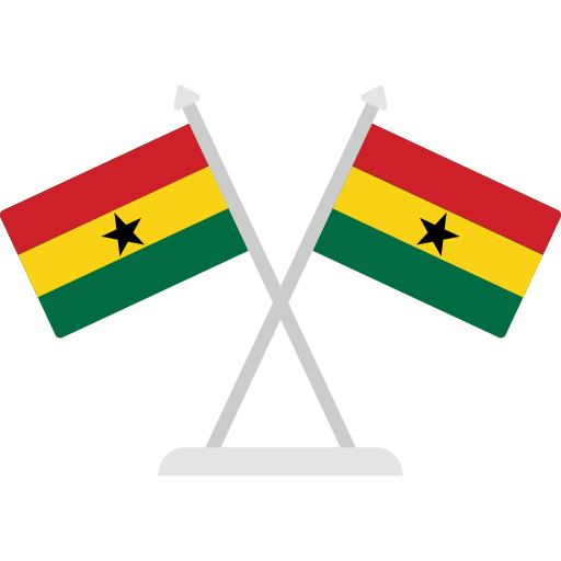 bandera de ghana icono gratis