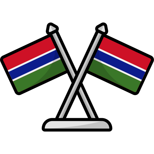 bandera de gambia icono gratis