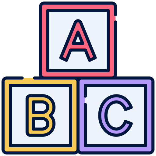 bloque abc icono gratis