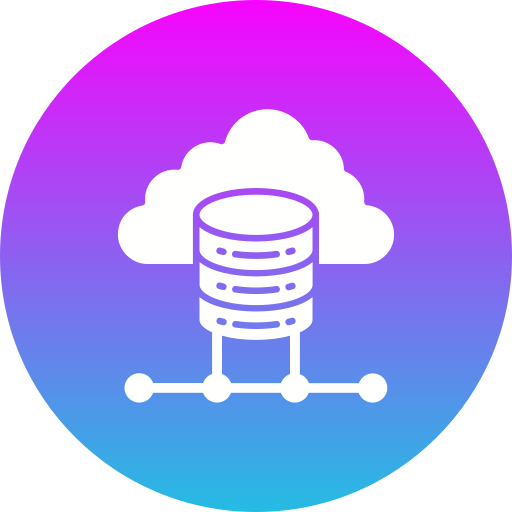 datos en la nube icono gratis