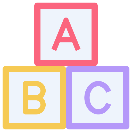 bloque abc icono gratis