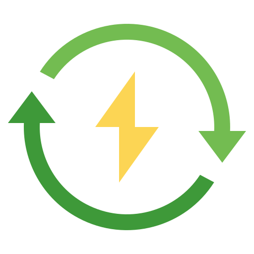 Возобновляемая энергия бесплатно иконка
