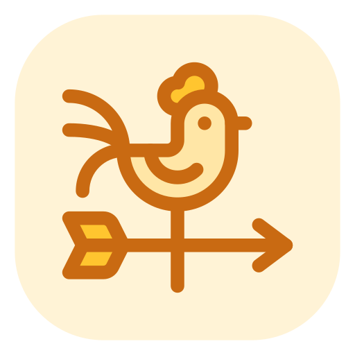 Weather vane free icon
