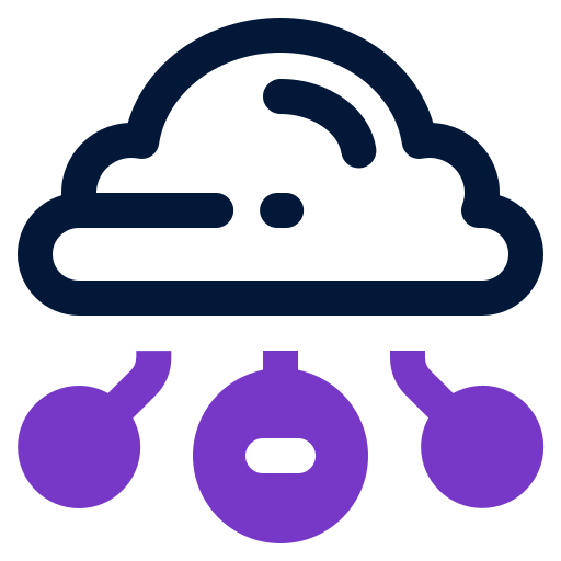computación en la nube icono gratis