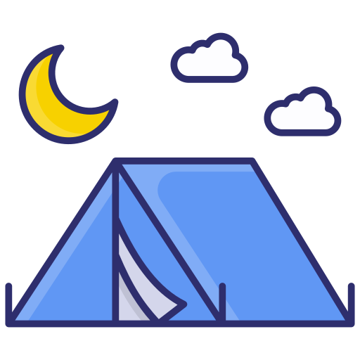 carpa para camping icono gratis