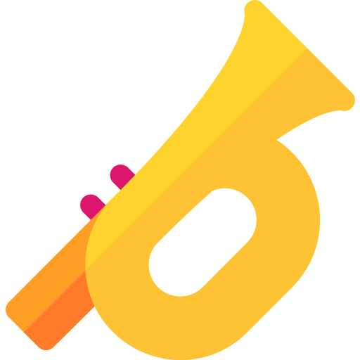 Trumpet Basic Rounded Flat icon