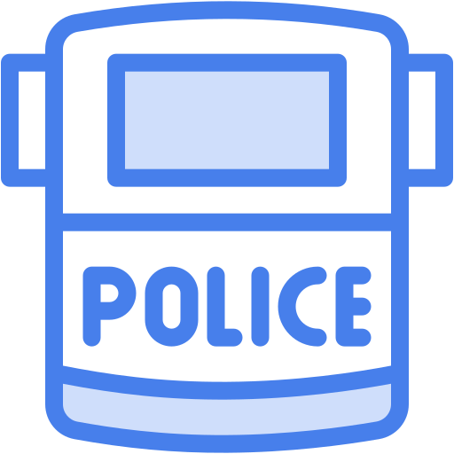 escudo policial icono gratis