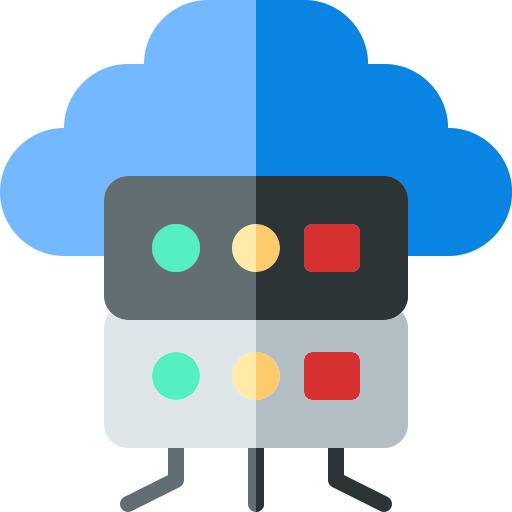 Cloud server free icon Cloud server free icon
