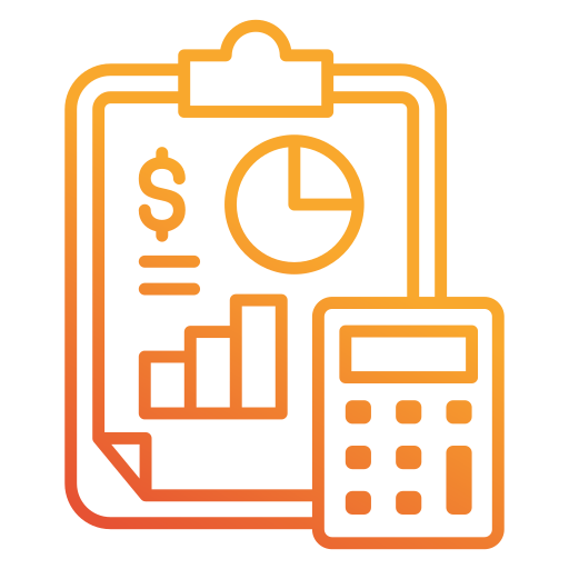 informes financieros icono gratis