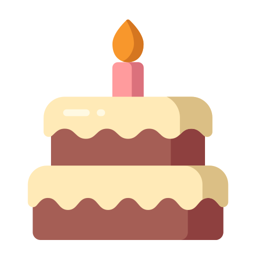 pastel de cumpleaños icono gratis