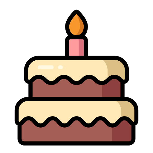 pastel de cumpleaños icono gratis