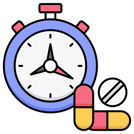 tiempo de medicina icono gratis