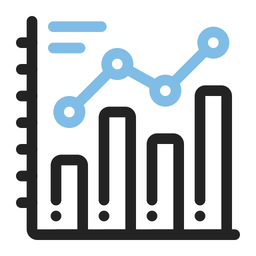 gráfico de barras icono gratis