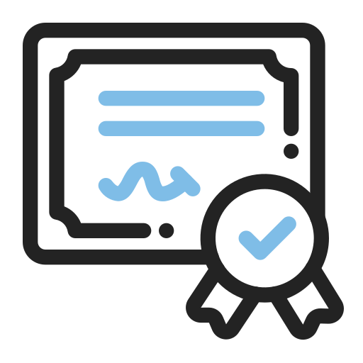 certificado icono gratis