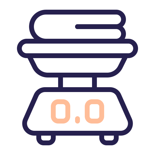 báscula de lavandería icono gratis
