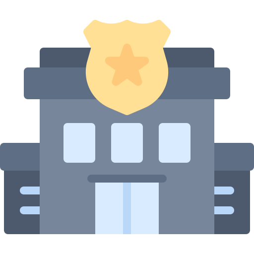 estación de policía icono gratis