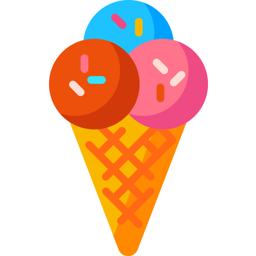 Ice cream Special Flat icon