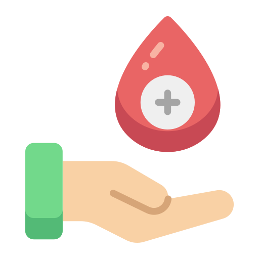 donación de sangre icono gratis