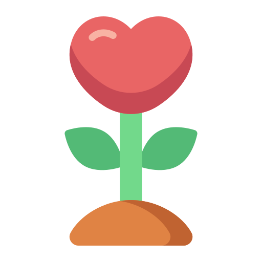 planta de amor icono gratis