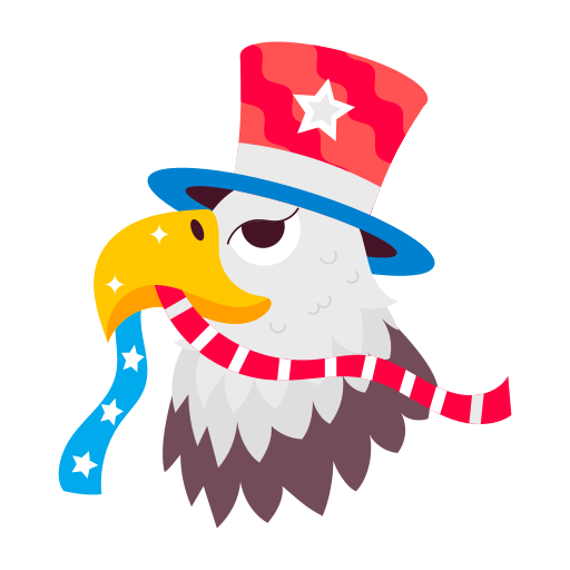 pájaro americano icono gratis