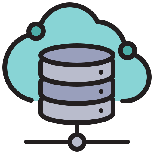 almacenamiento de datos en la nube icono gratis