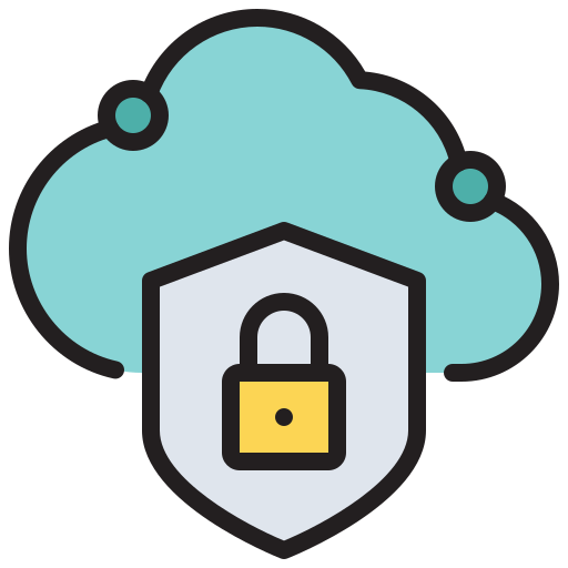 protección en la nube icono gratis