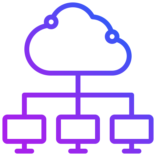 servicios en la nube icono gratis
