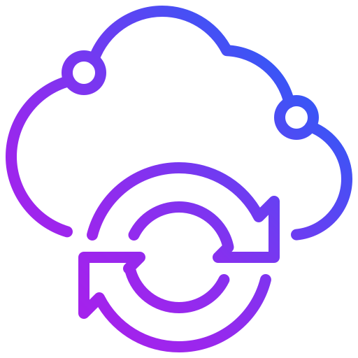 sincronización en la nube icono gratis