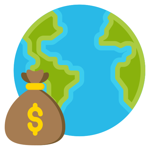 economía mundial icono gratis