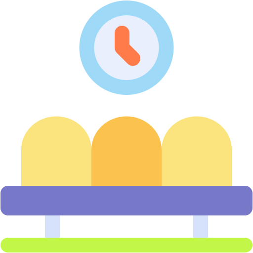 Waiting room free icon