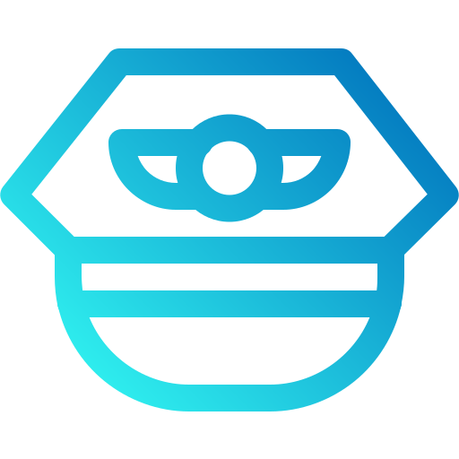 Pilot hat free icon