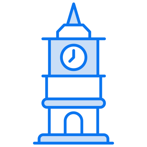 torre del reloj icono gratis