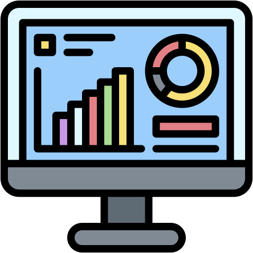 visualización de datos icono gratis