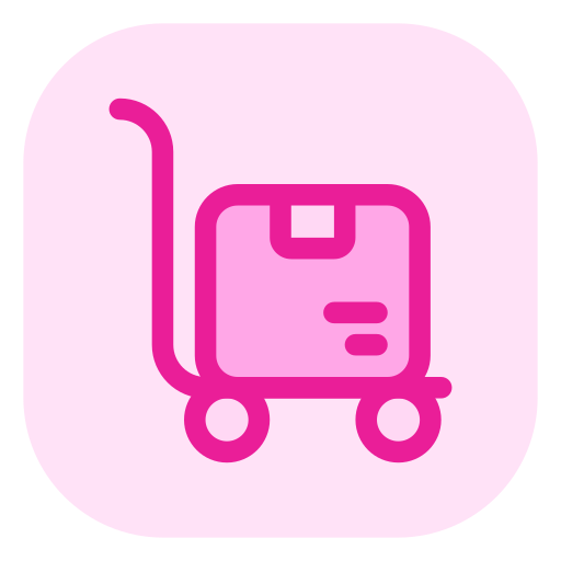 Package trolley free icon Package trolley free icon