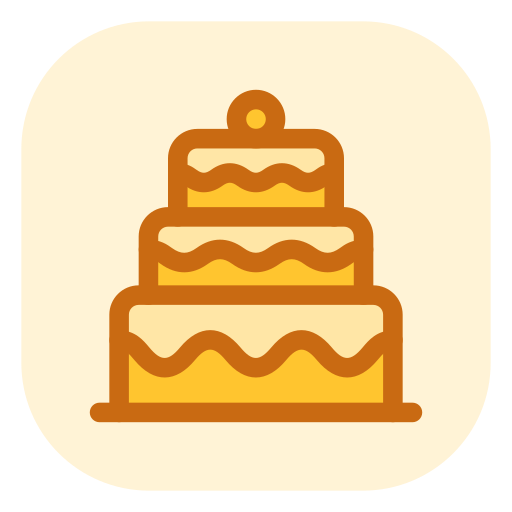 pastel de boda icono gratis