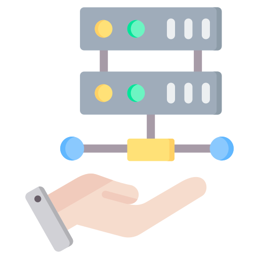 gestión de servidores icono gratis