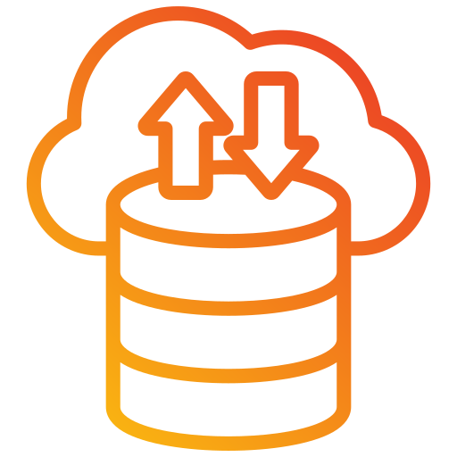 almacenamiento en la nube icono gratis