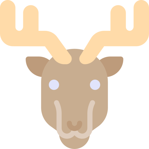 Reindeer Berkahicon Flat icon