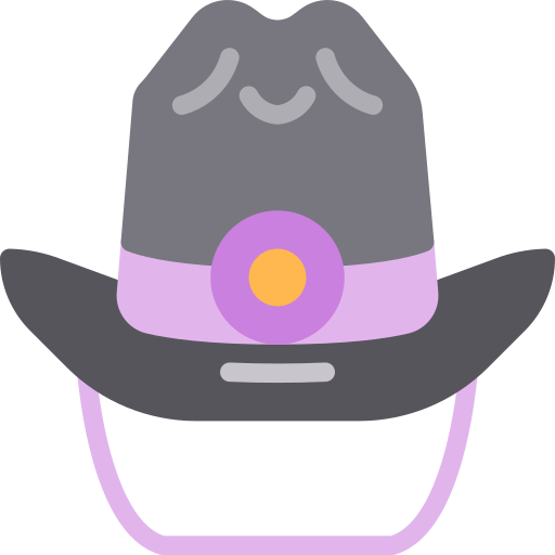 Sombrero de vaquero icono gratis