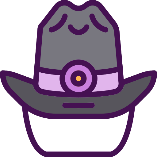 Sombrero de vaquero icono gratis